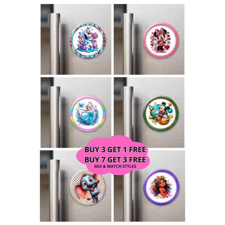 Round Disney 2.25" Magnets