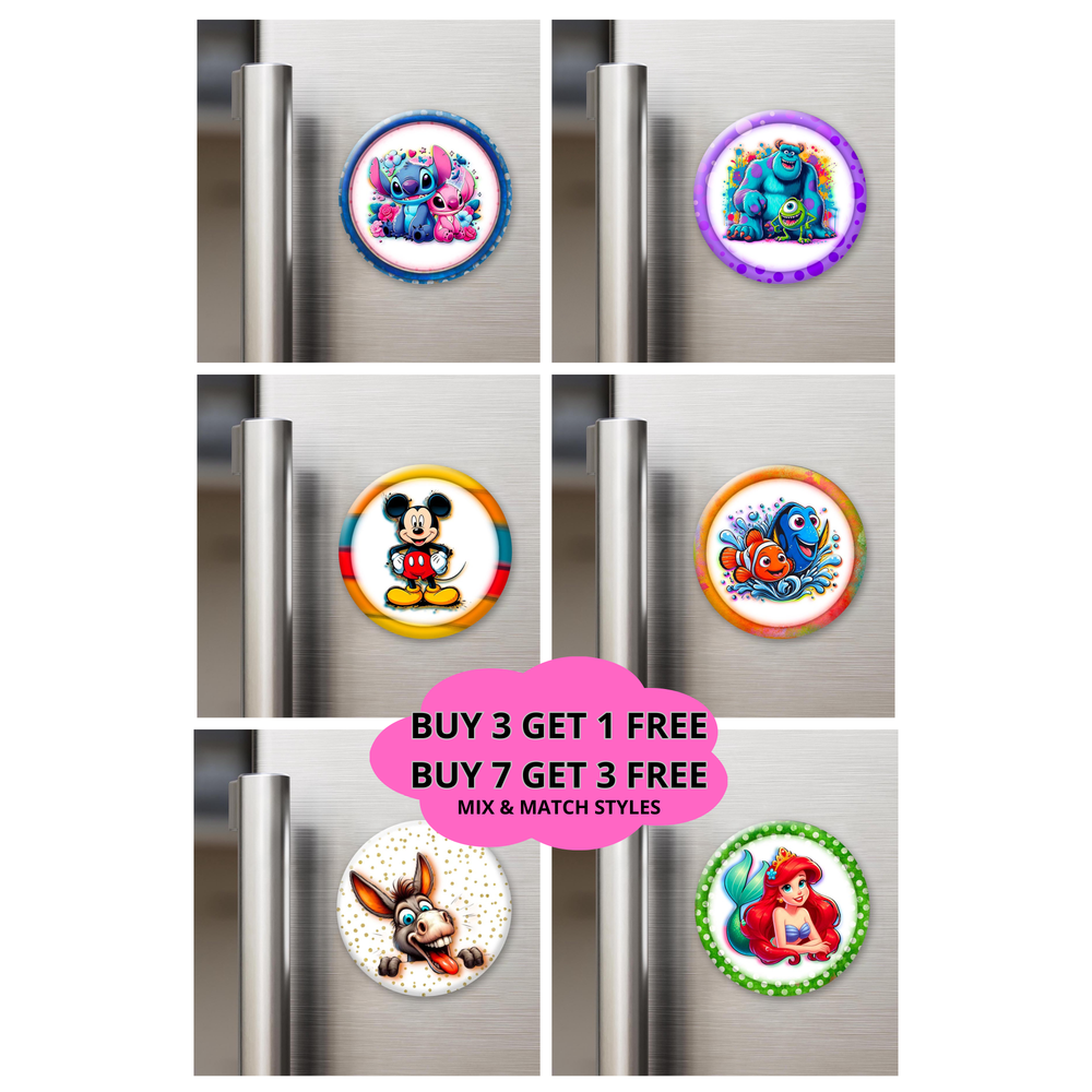 Round Disney 2.25" Magnets