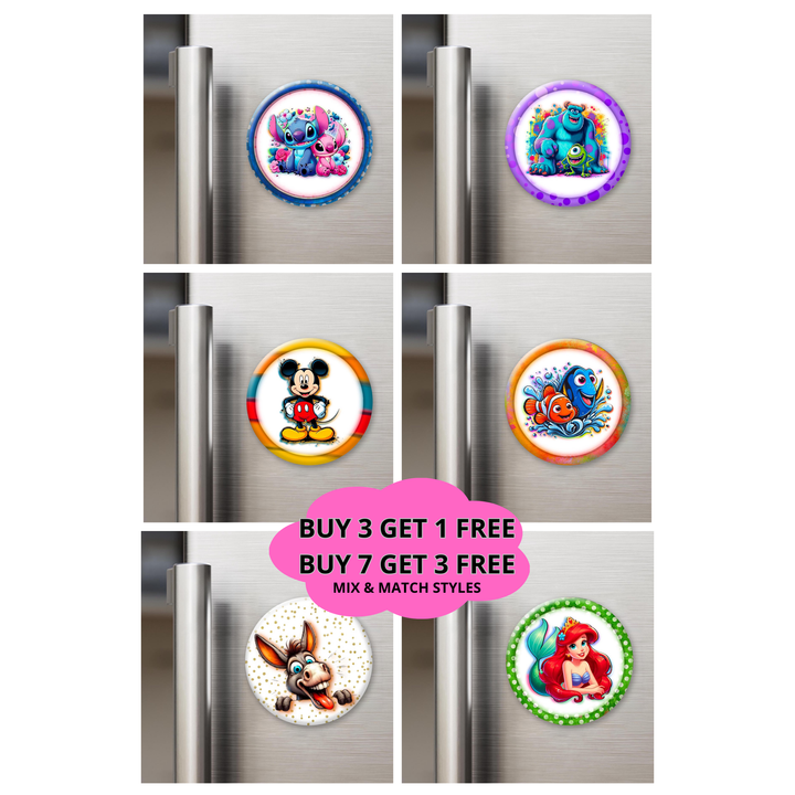 Round Disney 2.25" Magnets