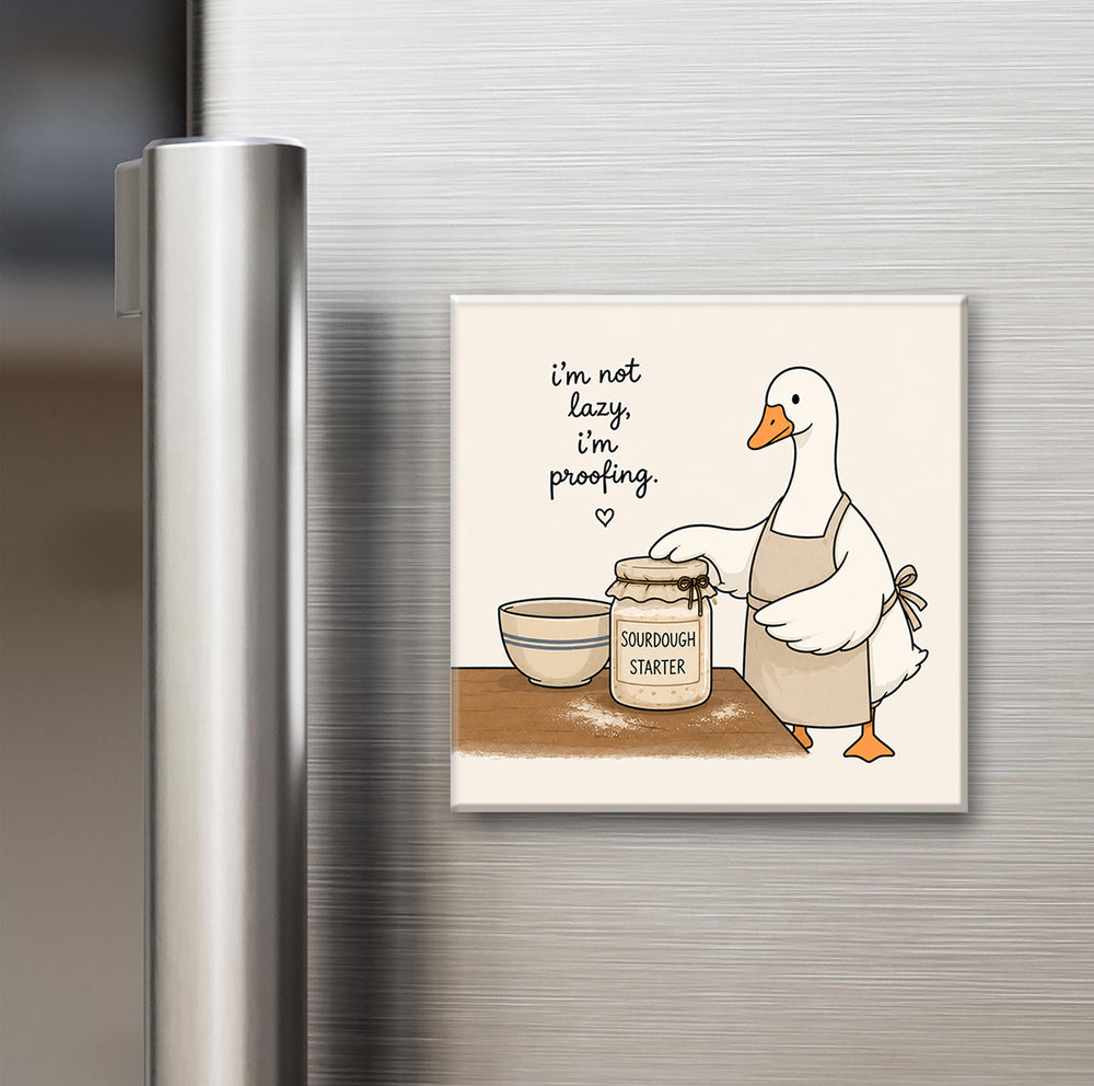 Funny Sourdough Magnets | 2x2" Fridge Magnets for Bread Lovers