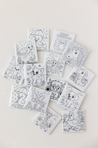 Animal Collection - Reusable Colouring Magnets 2X2"