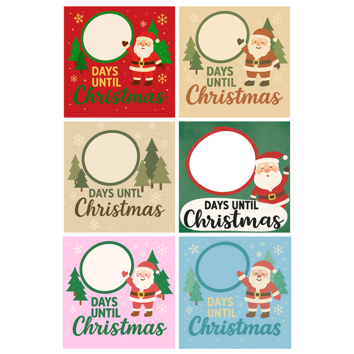 Days Until Christmas Countdown - 2x2" Magnet