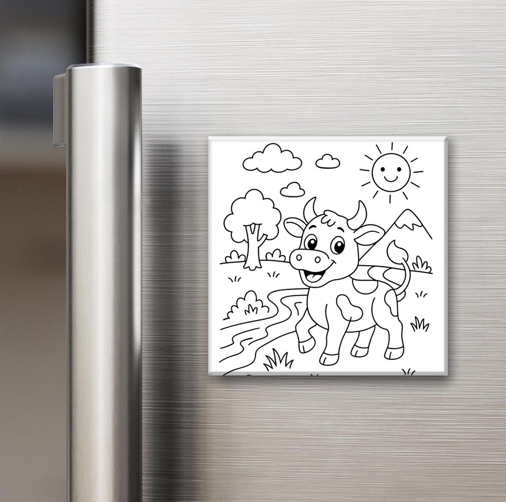 Animal Collection - Reusable Colouring Magnets 2X2"