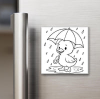 Animal Collection - Reusable Colouring Magnets 2X2"