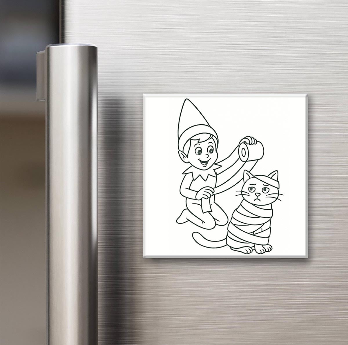 Elf on the Shelf - Reusable Colouring Magnets 2X2"