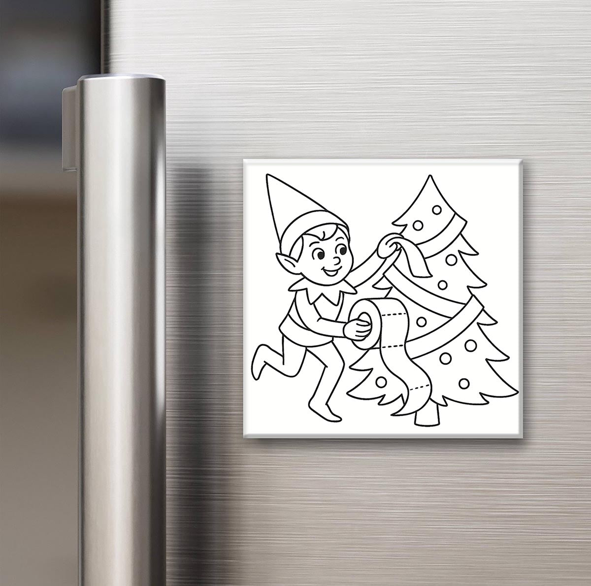 Elf on the Shelf - Reusable Colouring Magnets 2X2"