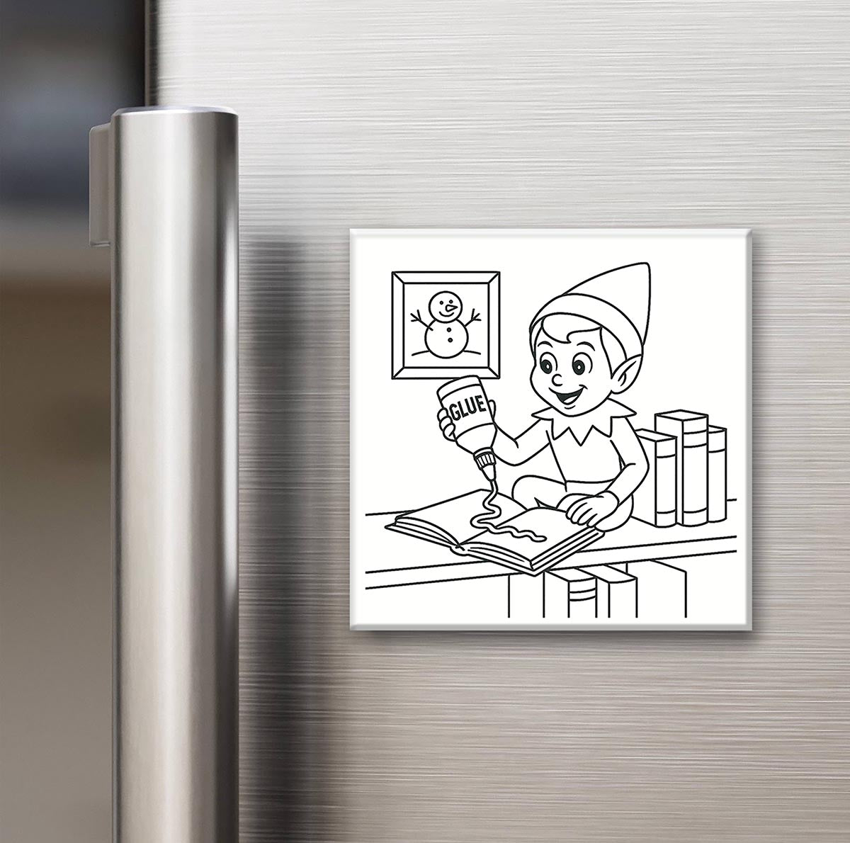 Elf on the Shelf - Reusable Colouring Magnets 2X2"