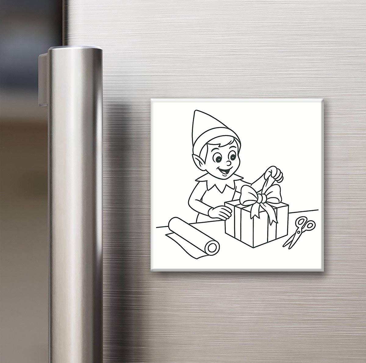 Elf on the Shelf - Reusable Colouring Magnets 2X2"