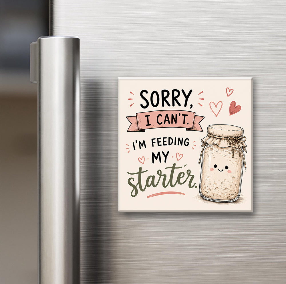 Funny Sourdough Magnets | 2x2" Fridge Magnets for Bread Lovers