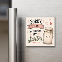 Funny Sourdough Magnets | 2x2" Fridge Magnets for Bread Lovers