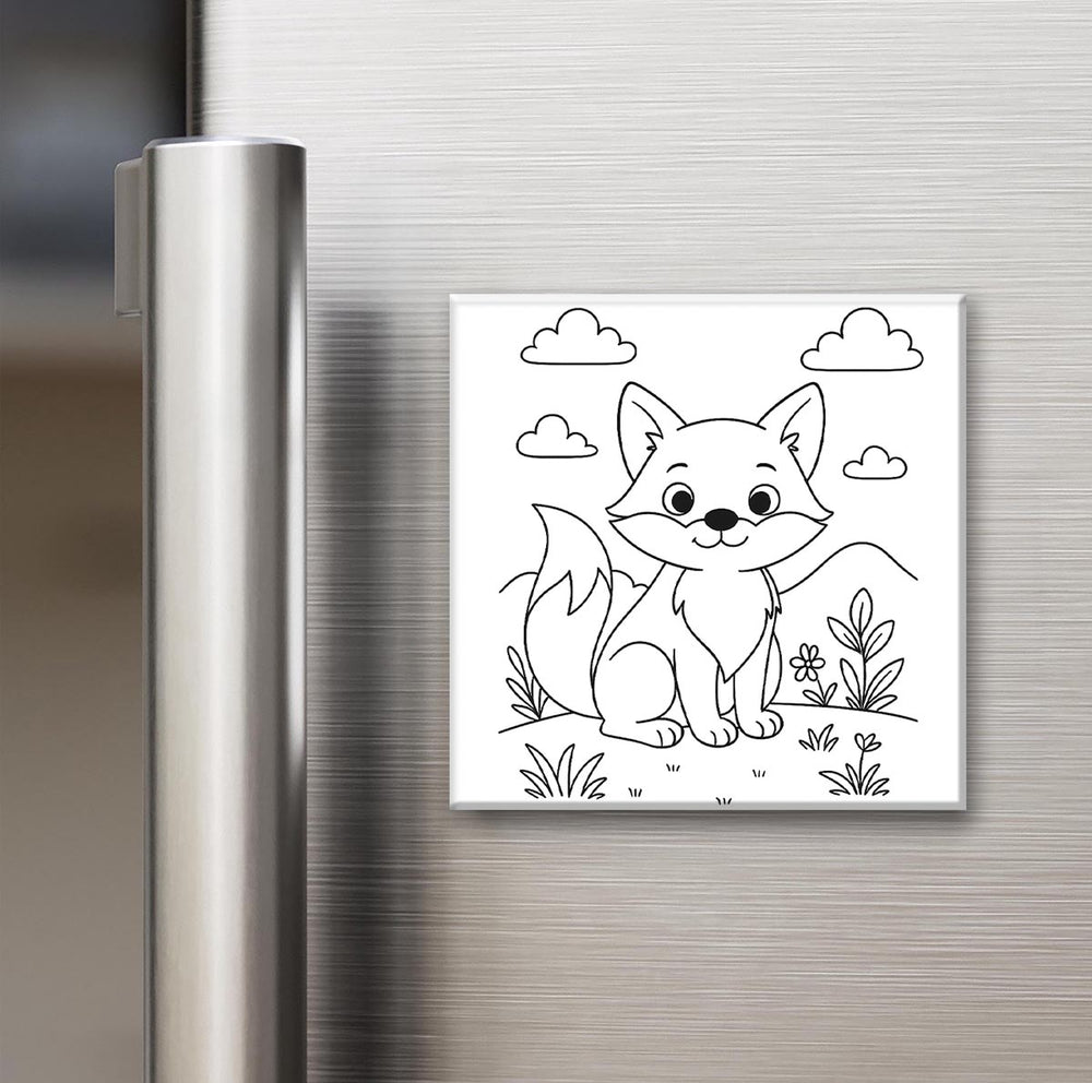 Animal Collection - Reusable Colouring Magnets 2X2"