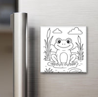 Animal Collection - Reusable Colouring Magnets 2X2"