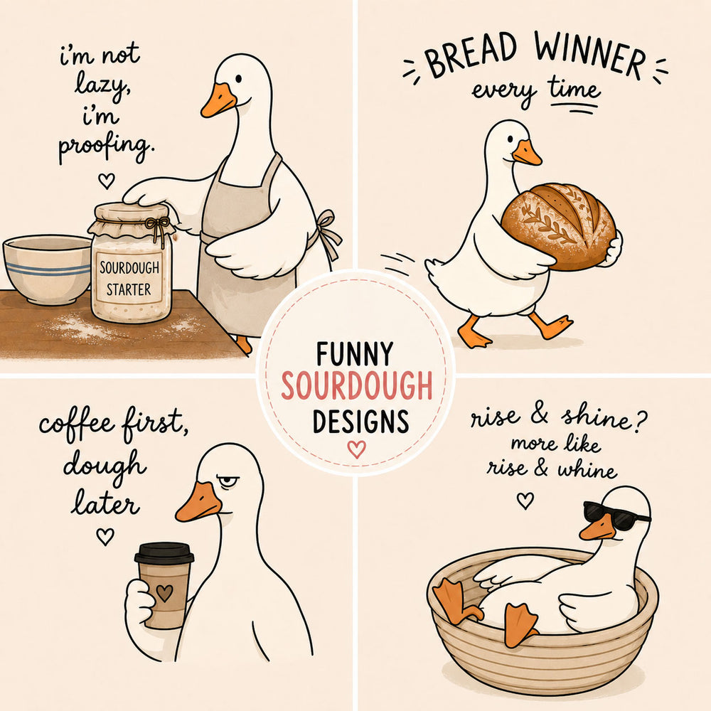 Funny Sourdough Magnets | 2x2" Fridge Magnets for Bread Lovers