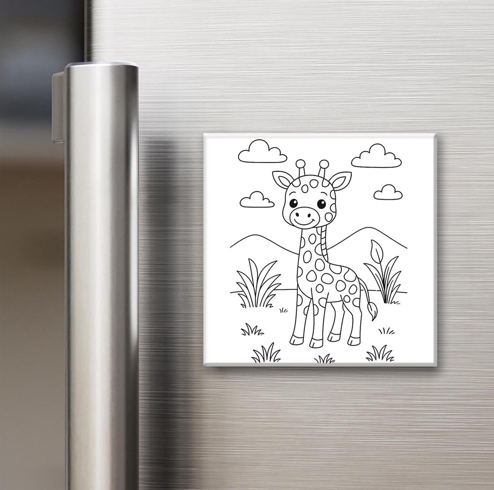 Animal Collection - Reusable Colouring Magnets 2X2"