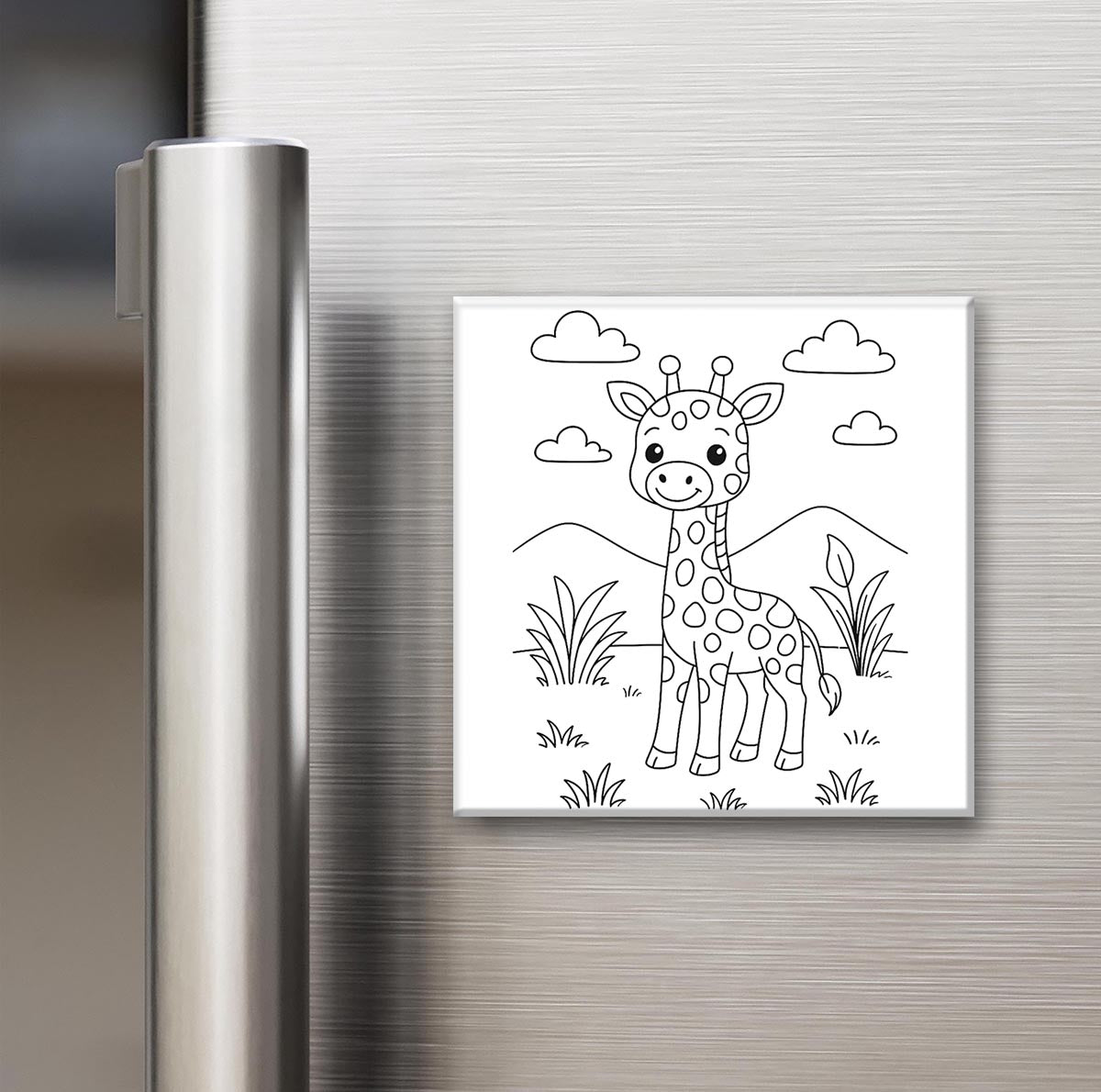 Animal Collection - Reusable Colouring Magnets 2X2"