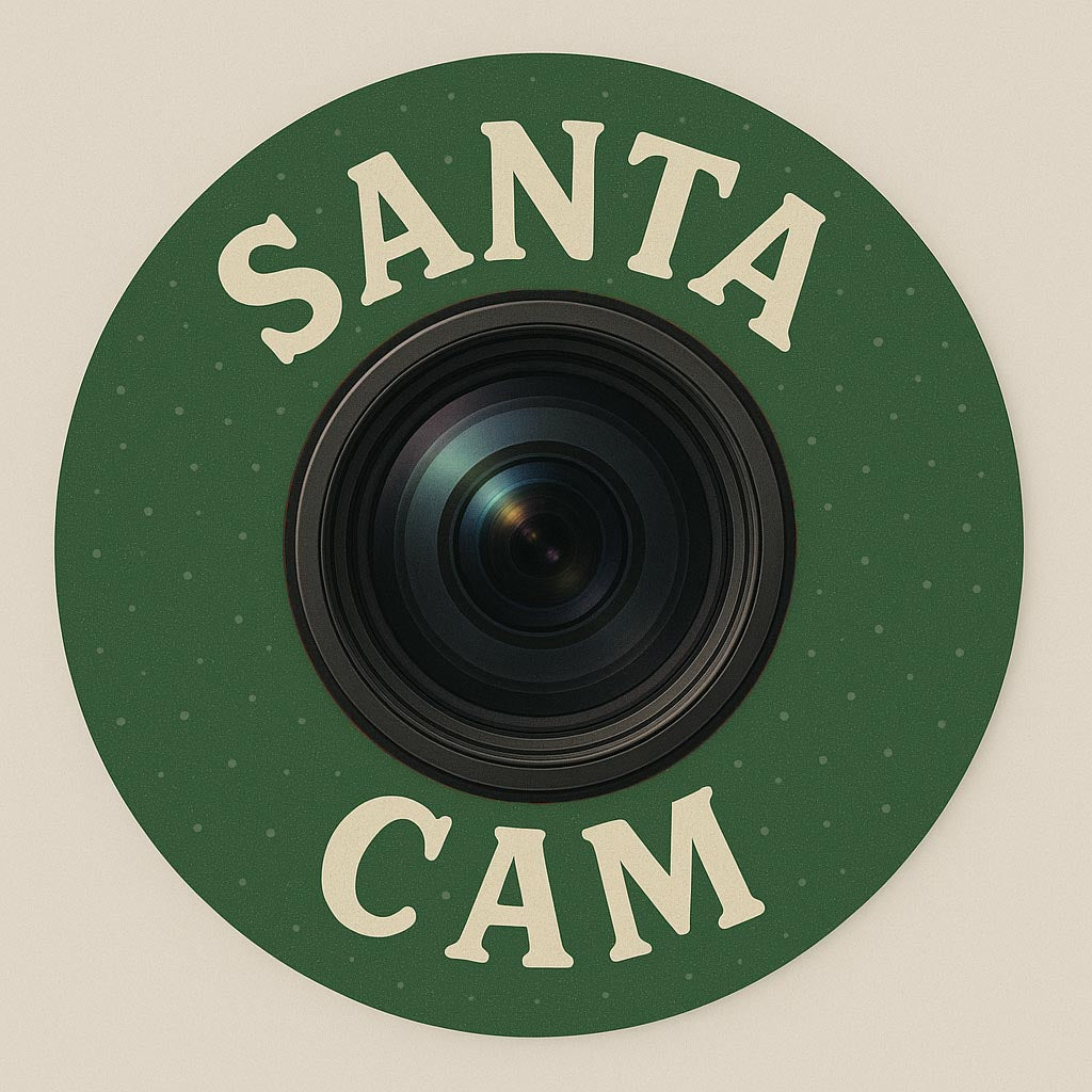 Santa Cam - 2.25" Round Magnet