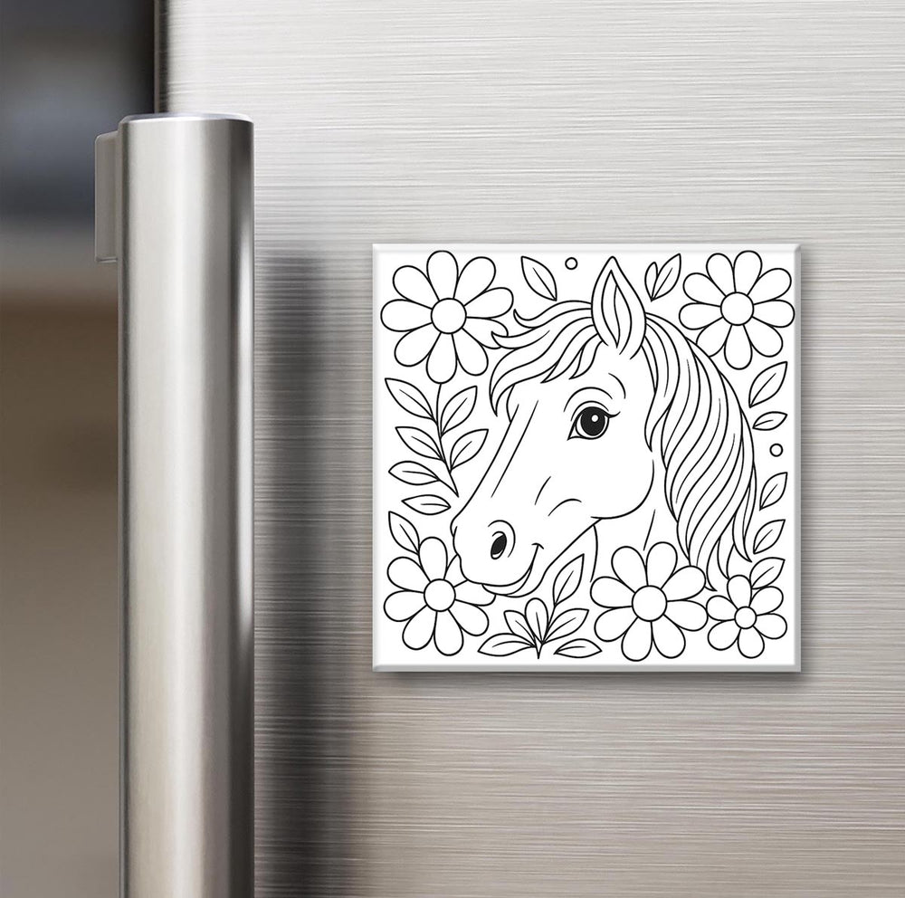 Animal Collection - Reusable Colouring Magnets 2X2"