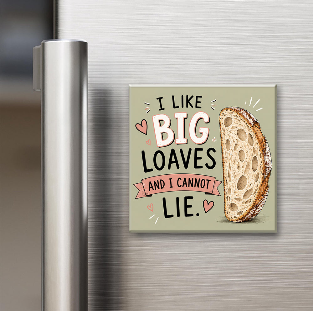Funny Sourdough Magnets | 2x2" Fridge Magnets for Bread Lovers