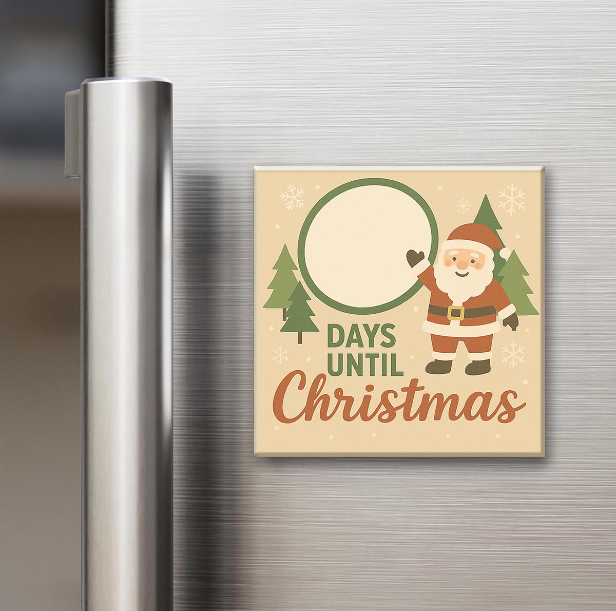 Days Until Christmas Countdown - 2x2" Magnet