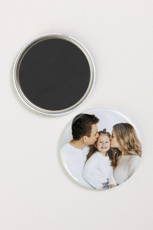 1 Custom 2.25″ Round Photo Magnet – Personalized Photo Keepsake