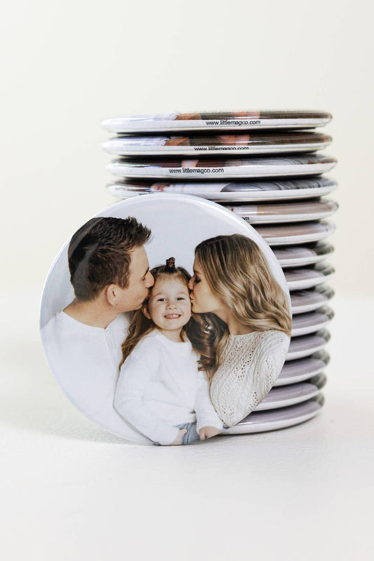 Custom 2.25″ Round Photo Magnet – Personalized Photo Keepsake