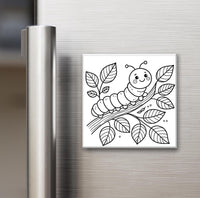 Animal Collection - Reusable Colouring Magnets 2X2"