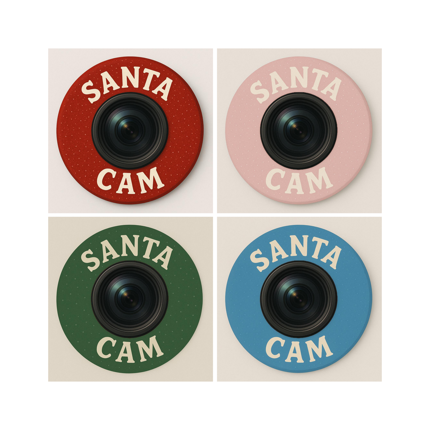 Santa Cam - 2.25" Round Magnet