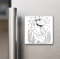 Animal Collection - Reusable Colouring Magnets 2X2"