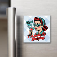 Retro Housewife 2x2" Magnets